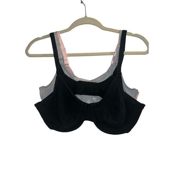 ✨Fruit of the Loom T-Shirt Sz Large Bra 3 Pack (Black, Gray & Blush)✨ - Picture 7 of 16